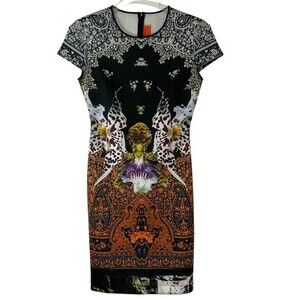 Clover Canyon Dress Cap Sleeve Orchid Design